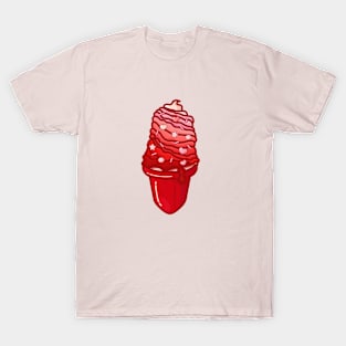 Love Valentine Ice Cream Cone Clipart T-Shirt